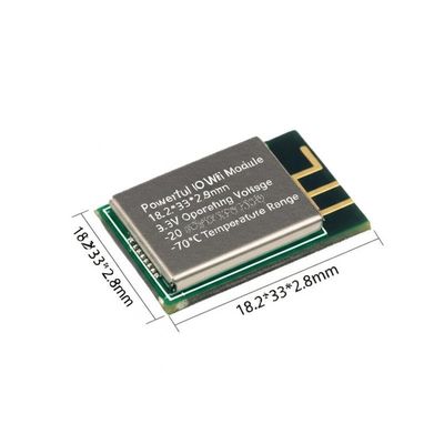 Krachtige IoT WiFi-module 18.2*33*2.8mm 3.3V Bedrijfsspanning -20 tot 70°C Temperatuurbereik